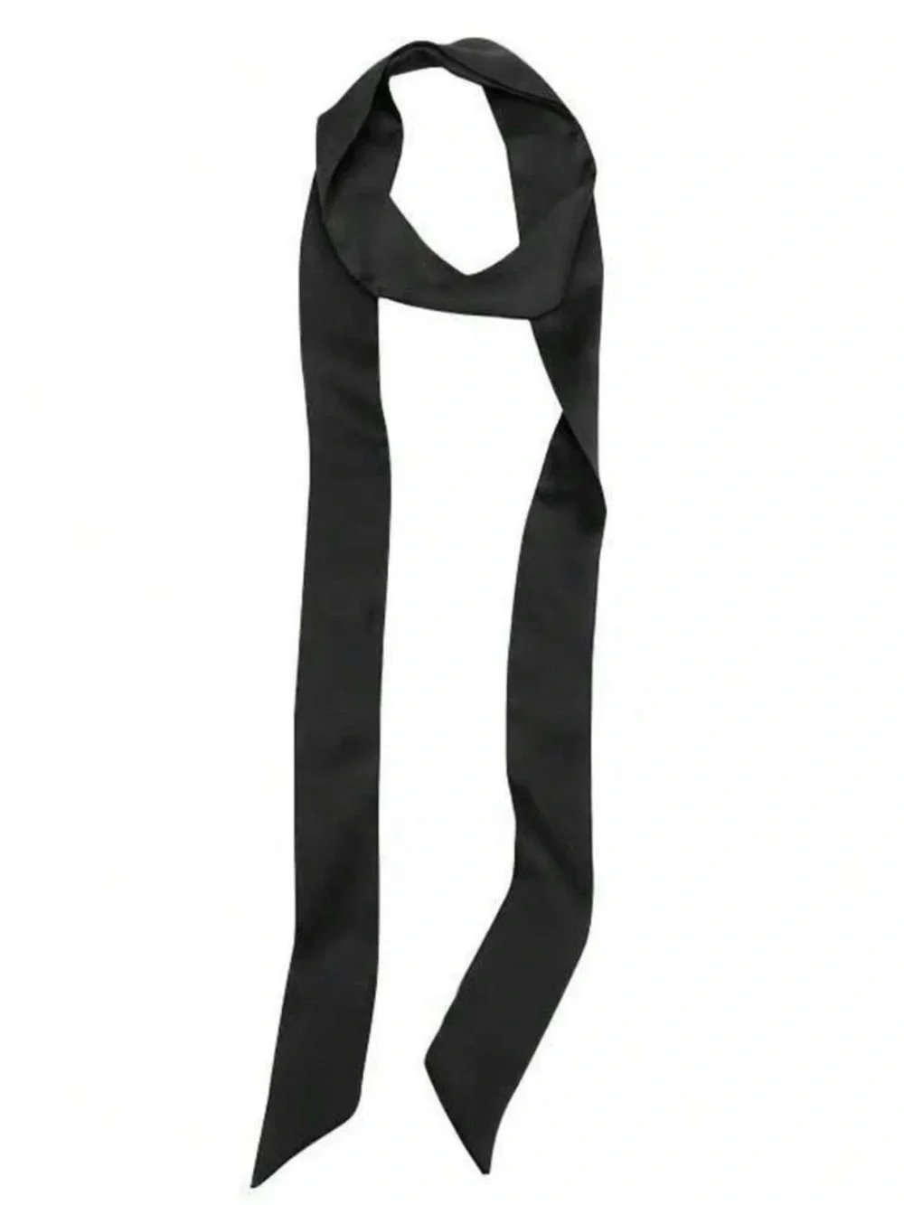 Women’s Black Satin Neck Scarf - Brand